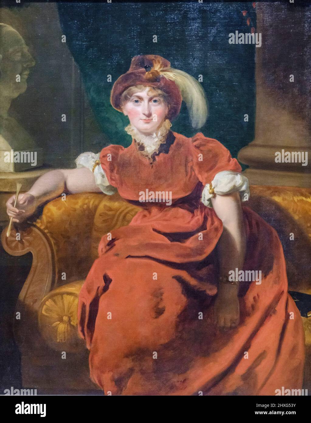 Ritratto di Caroline Amelia Elisabetta di Brunswick,. Thomas Lawrence, 1804, Oil on Canvas, National Gallery, Londra, Inghilterra, Gran Bretagna. Foto Stock