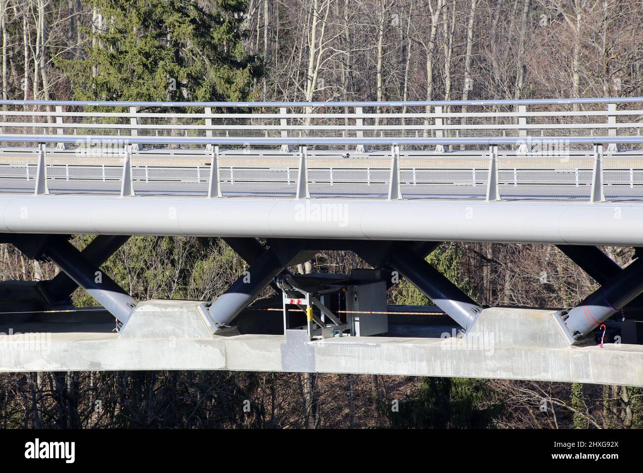 Pont de contournement. Saint-Gervais-les-Bains. Alta Savoia. Auvergne-Rhône-Alpes. Alta Savoia. Francia. Foto Stock