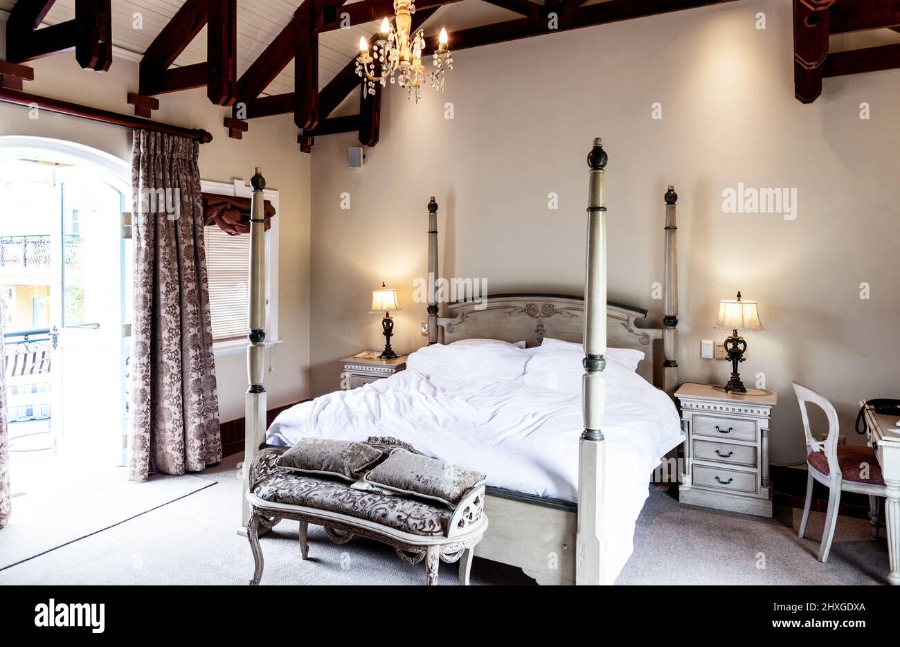 Suite interna al Franschhoek Country House and Villas Foto Stock