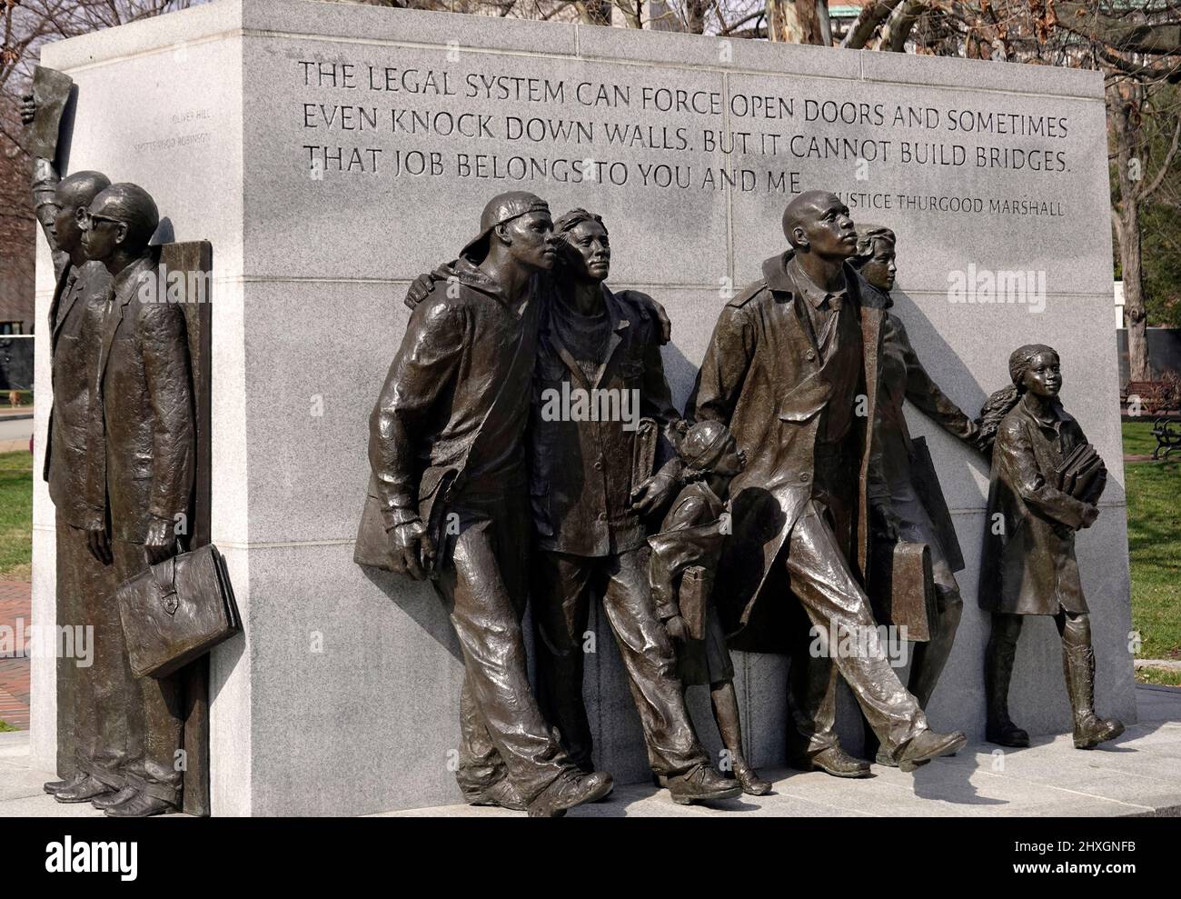 Virginia Civil Rights Memorial sui terreni del campidoglio di Richmond VA Foto Stock