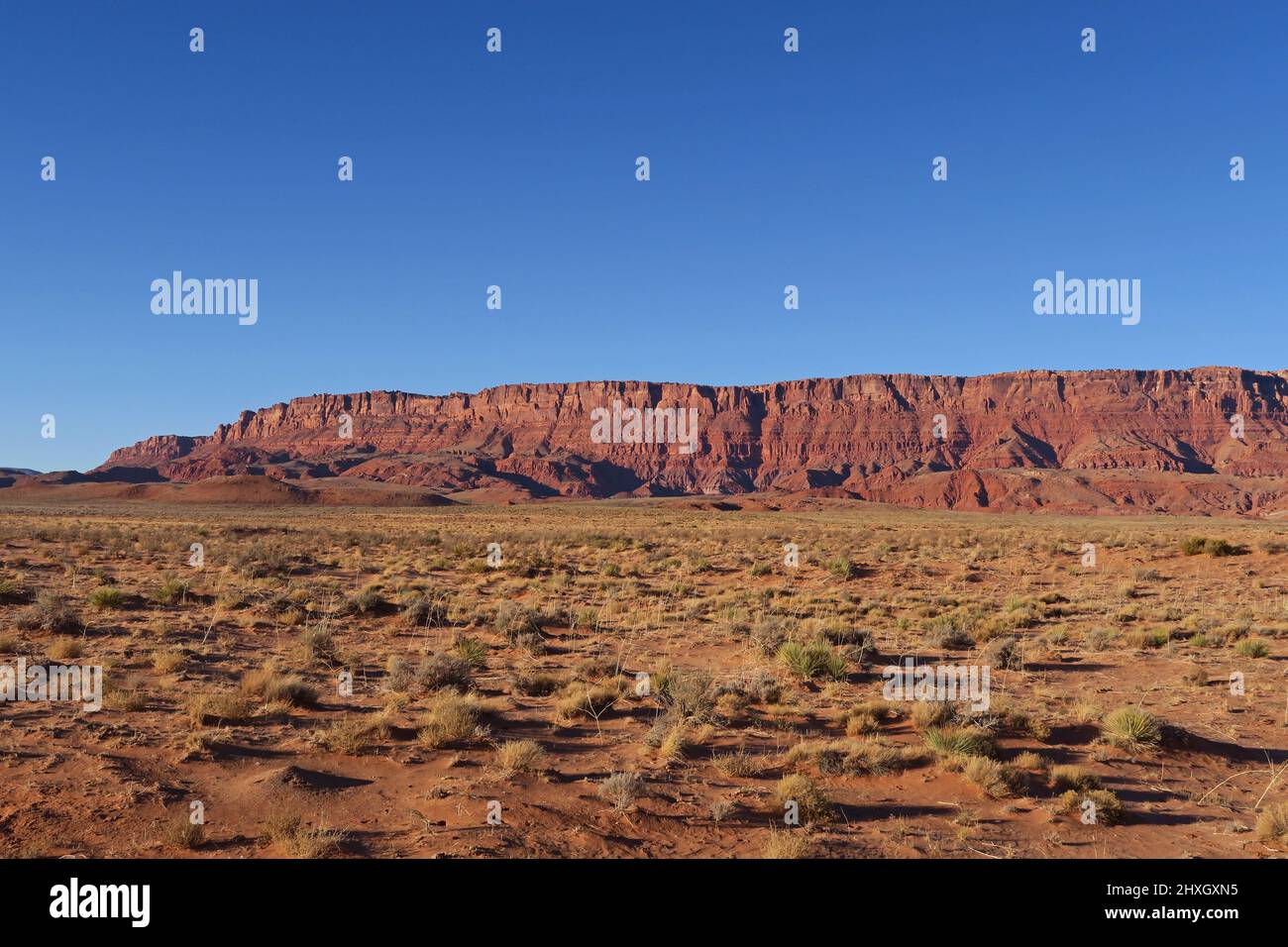 Vista del Vermilion Cliffs National Monument lungo l'autostrada Arizona 89A Foto Stock