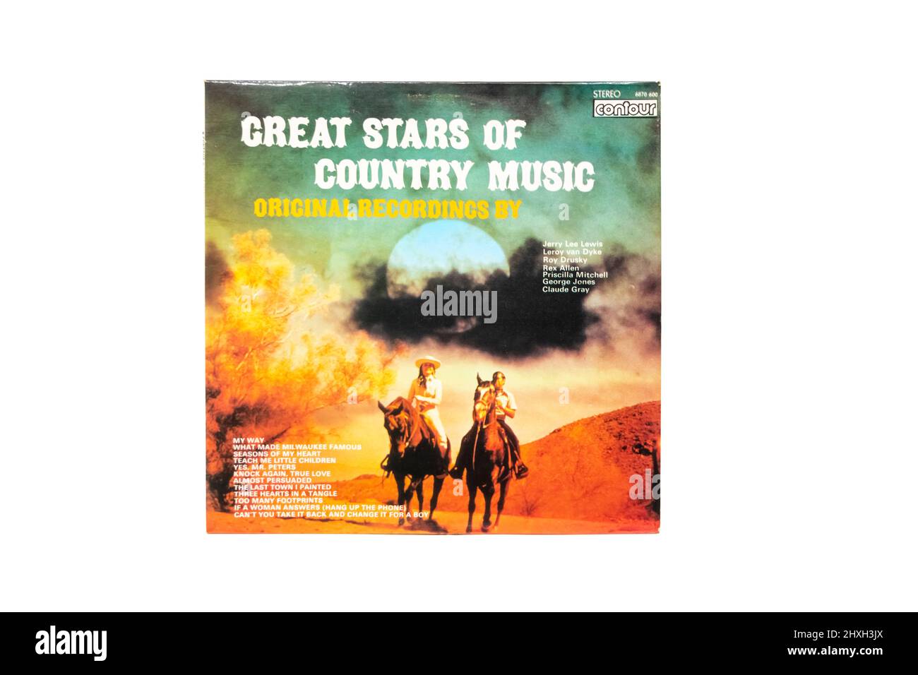 Grande star di musica country vinile copertina LP Foto Stock