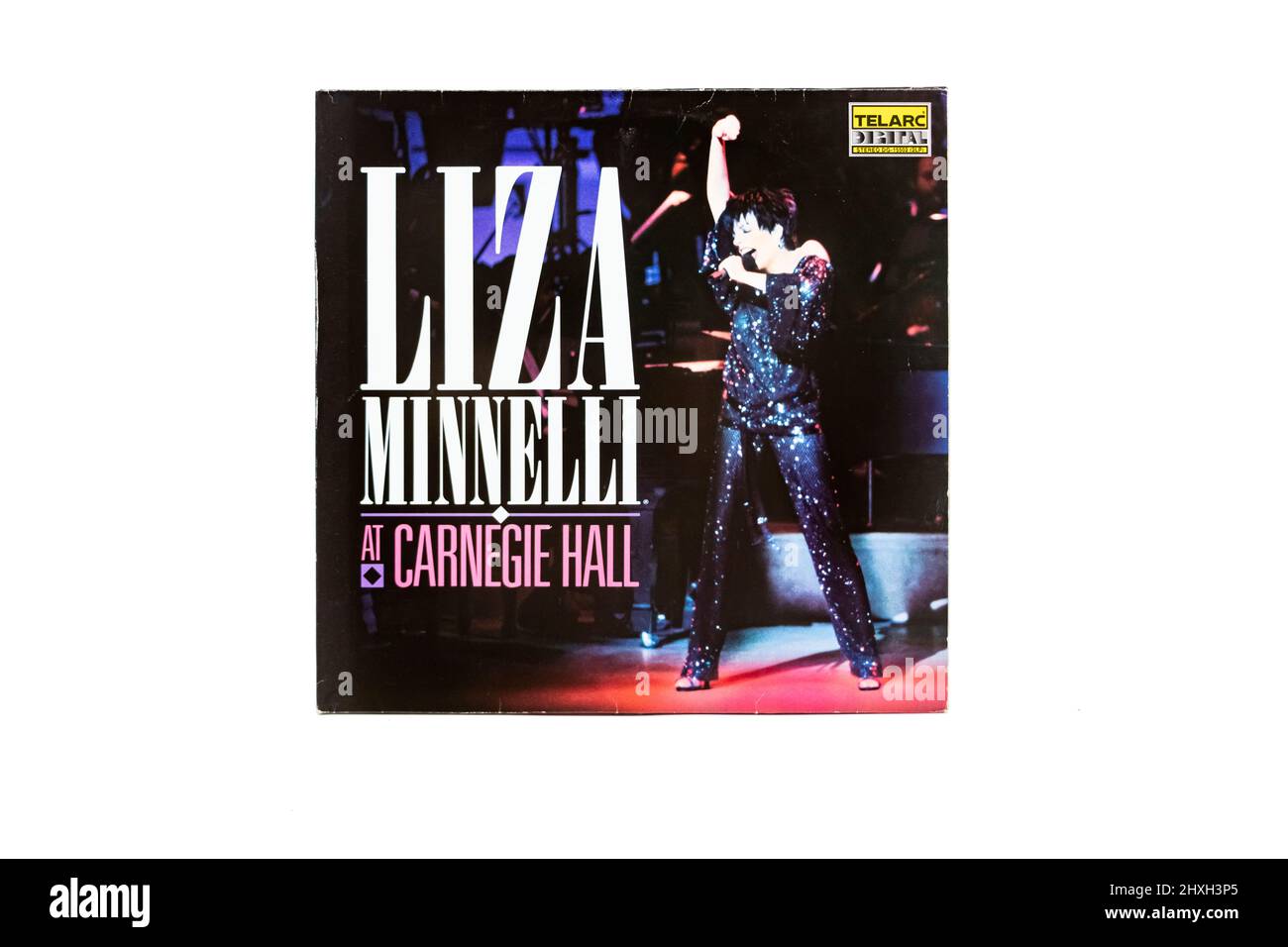 Liza Minelli vive alla copertina del disco in vinile della Carnegie Hall Foto Stock