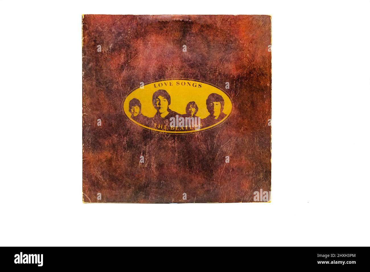 Copertina dell'LP in vinile THE Beatles Love Songs Foto Stock