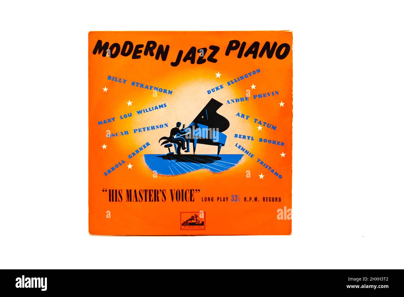 Modern Jazz piano vinile LP copertina su HMV o la sua etichetta di registrazione vocale master Foto Stock