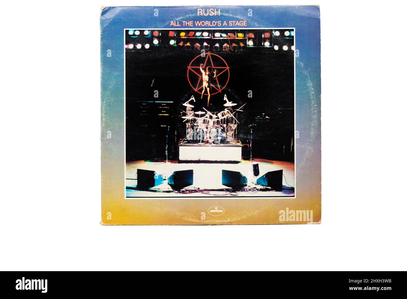 Rush tutti i mondi una copertina per dischi in vinile Foto Stock