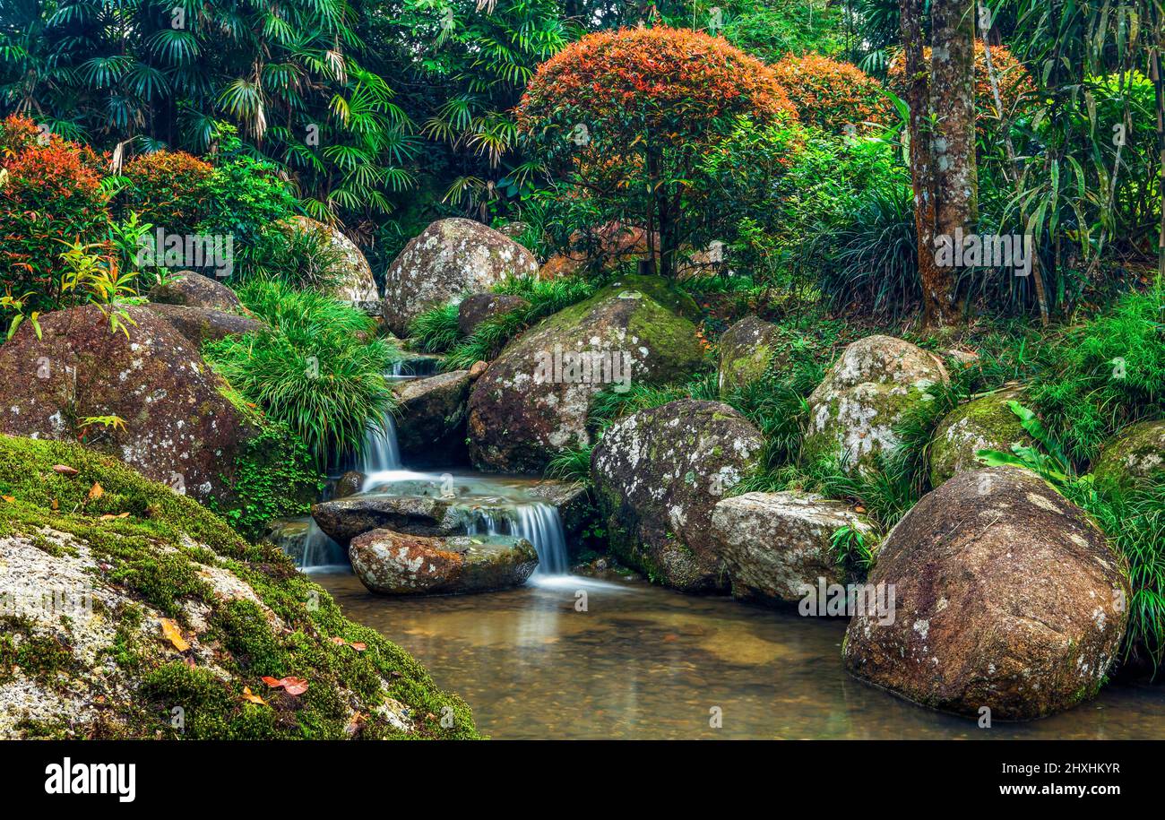 I Giardini Giapponesi di Bukit Tinggi, Malesia Foto Stock