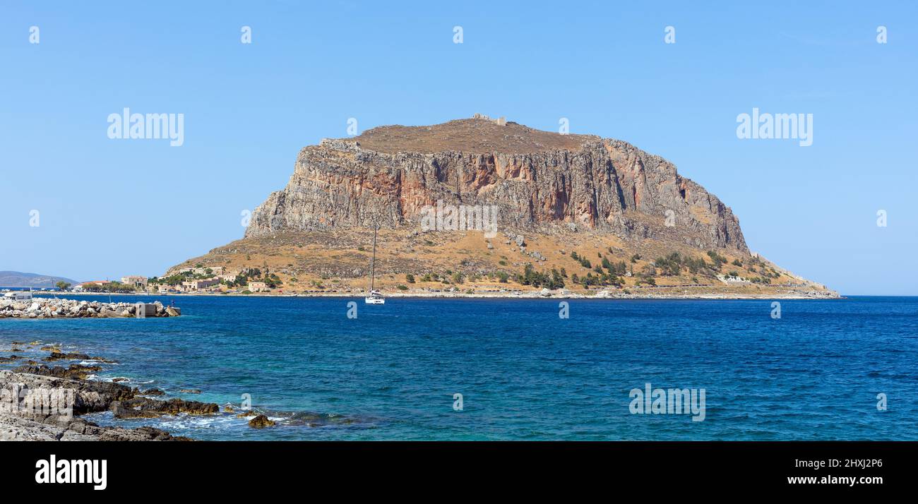 Monemvasia, Peloponneso, Grecia. Foto Stock