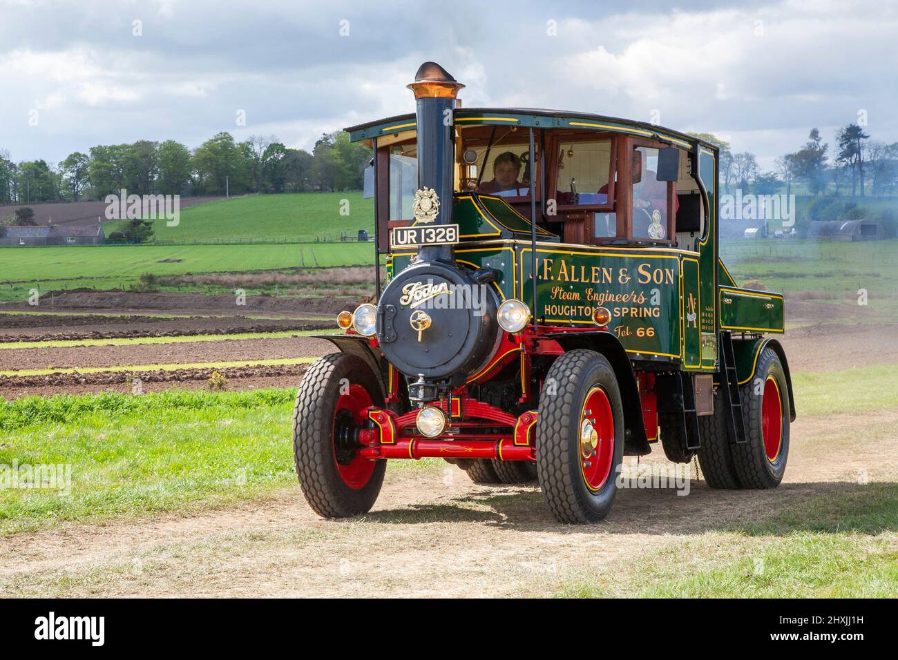 Motore trattore a vapore 1928 J F Allen & Son Foden S104R D. Foto Stock