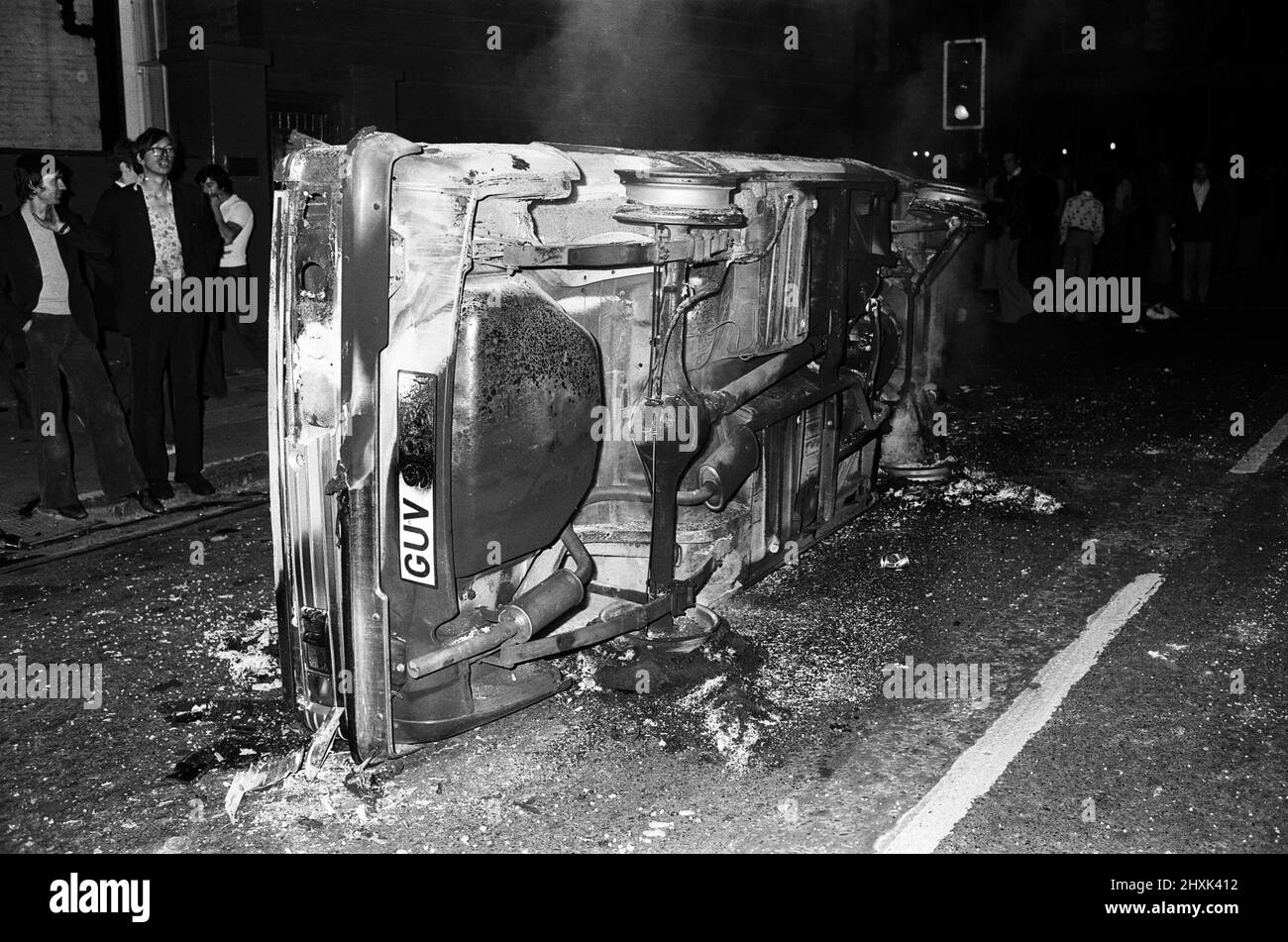 I postumi delle rivolte di Notting Hill. 30th agosto 1976. Foto Stock