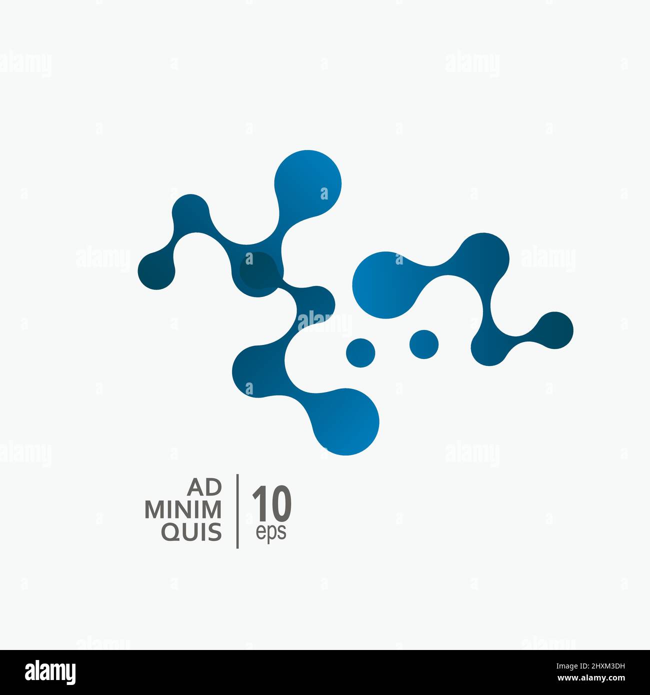 Icona Molecule Science CONNECT su sfondo bianco. Illustrazione vettoriale Illustrazione Vettoriale