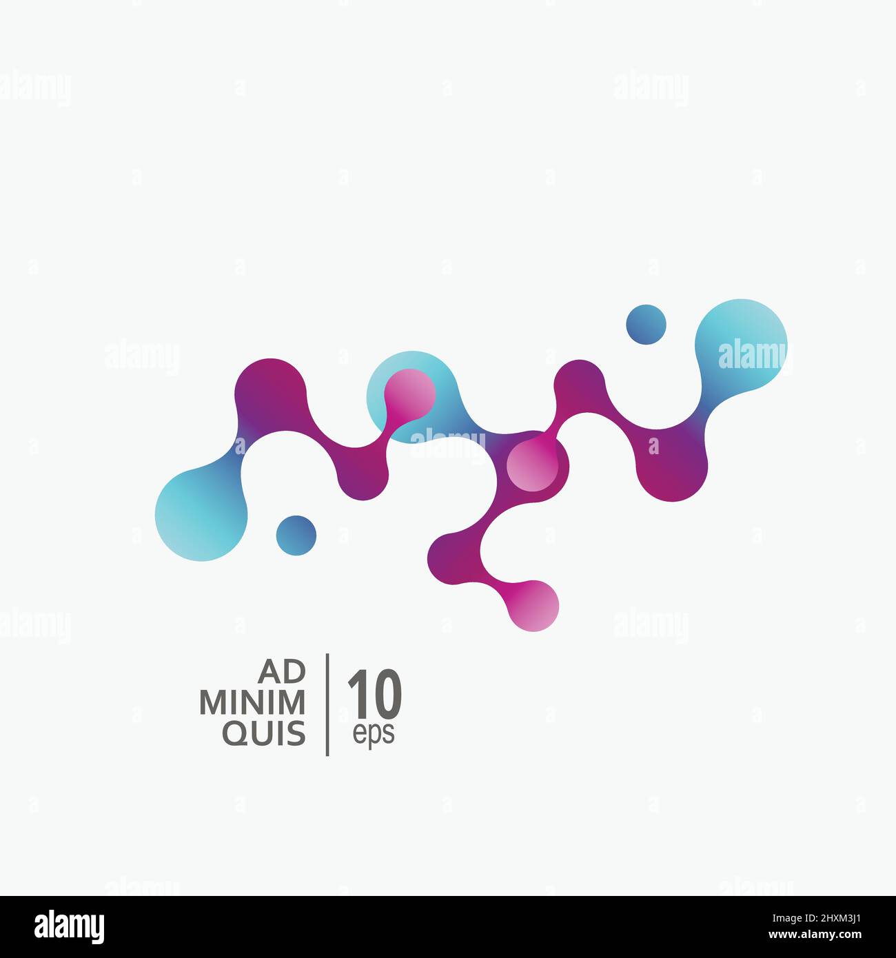 Icona Molecule Science CONNECT su sfondo bianco. Illustrazione vettoriale Illustrazione Vettoriale