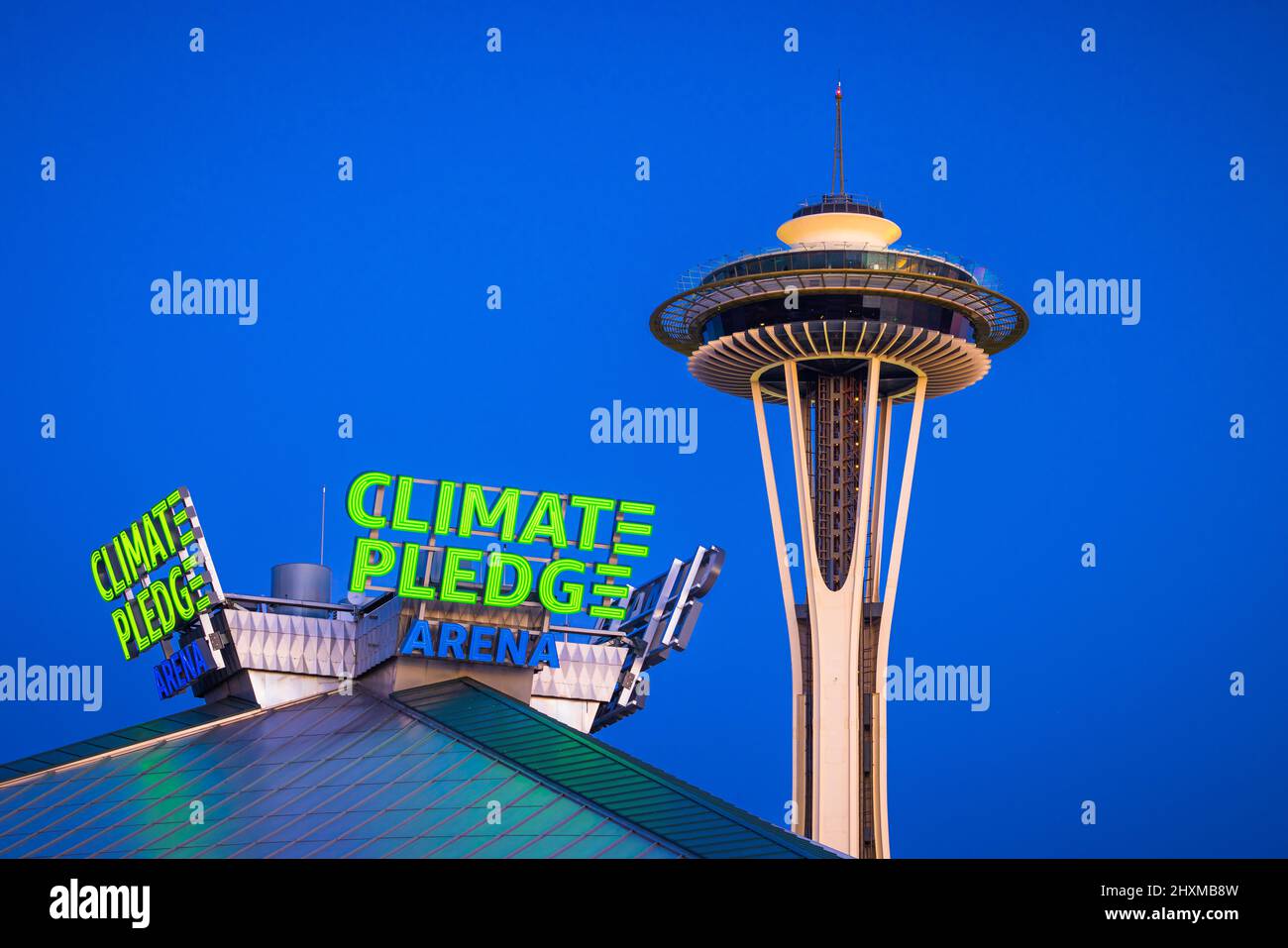 Climate pegno Arena è un'arena polivalente a Seattle, Washington, Stati Uniti. Foto Stock