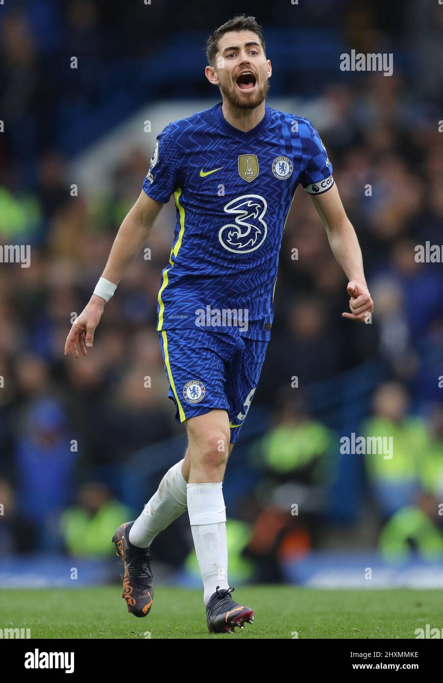 Londra, Inghilterra, 13th marzo 2022. Jorginho di Chelsea durante la partita della Premier League a Stamford Bridge, Londra. Il credito d'immagine dovrebbe leggere: Paul Terry / Sportimage Foto Stock