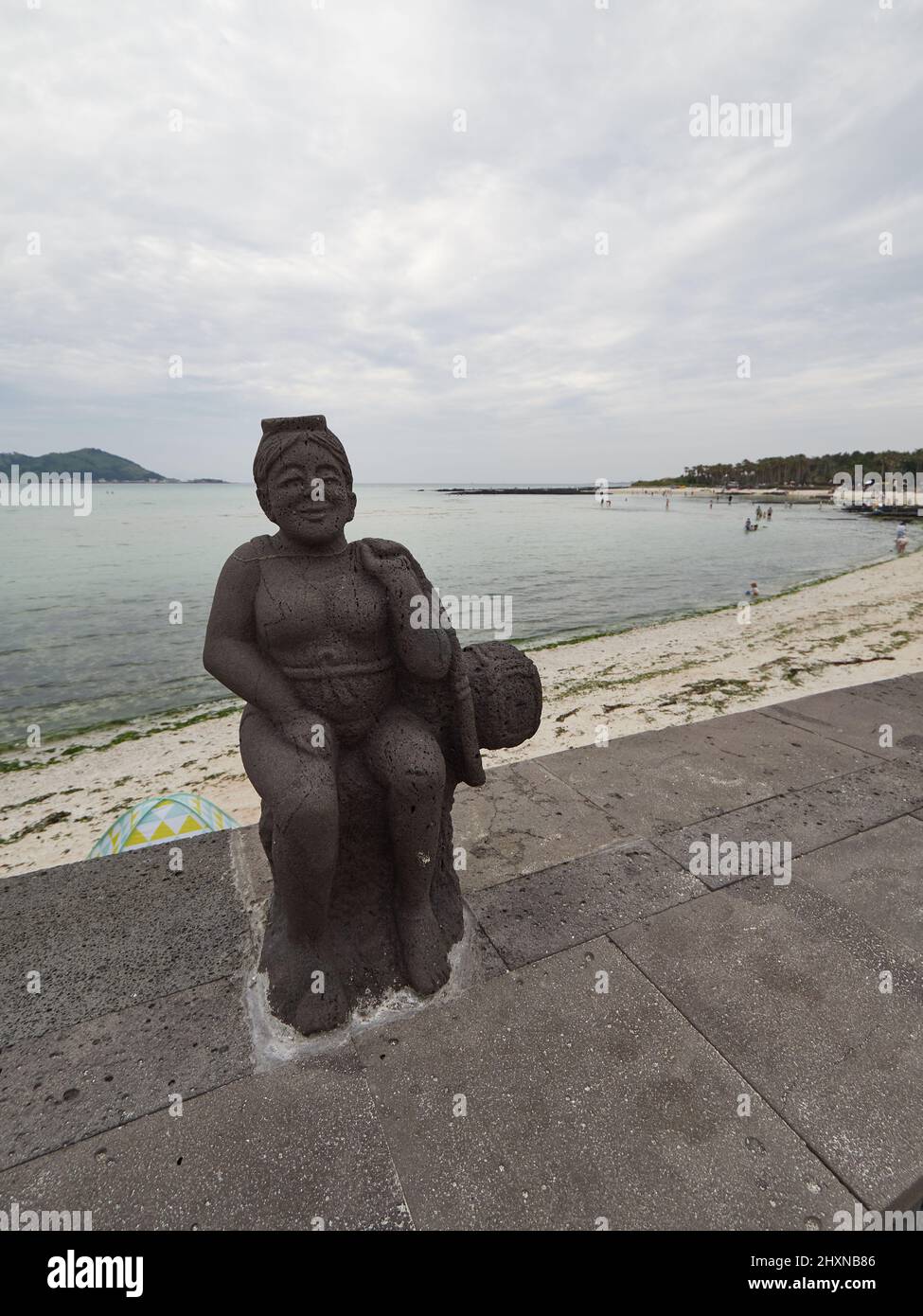 Bellissima spiaggia dell'isola di Jeju, Corea del Sud Foto Stock