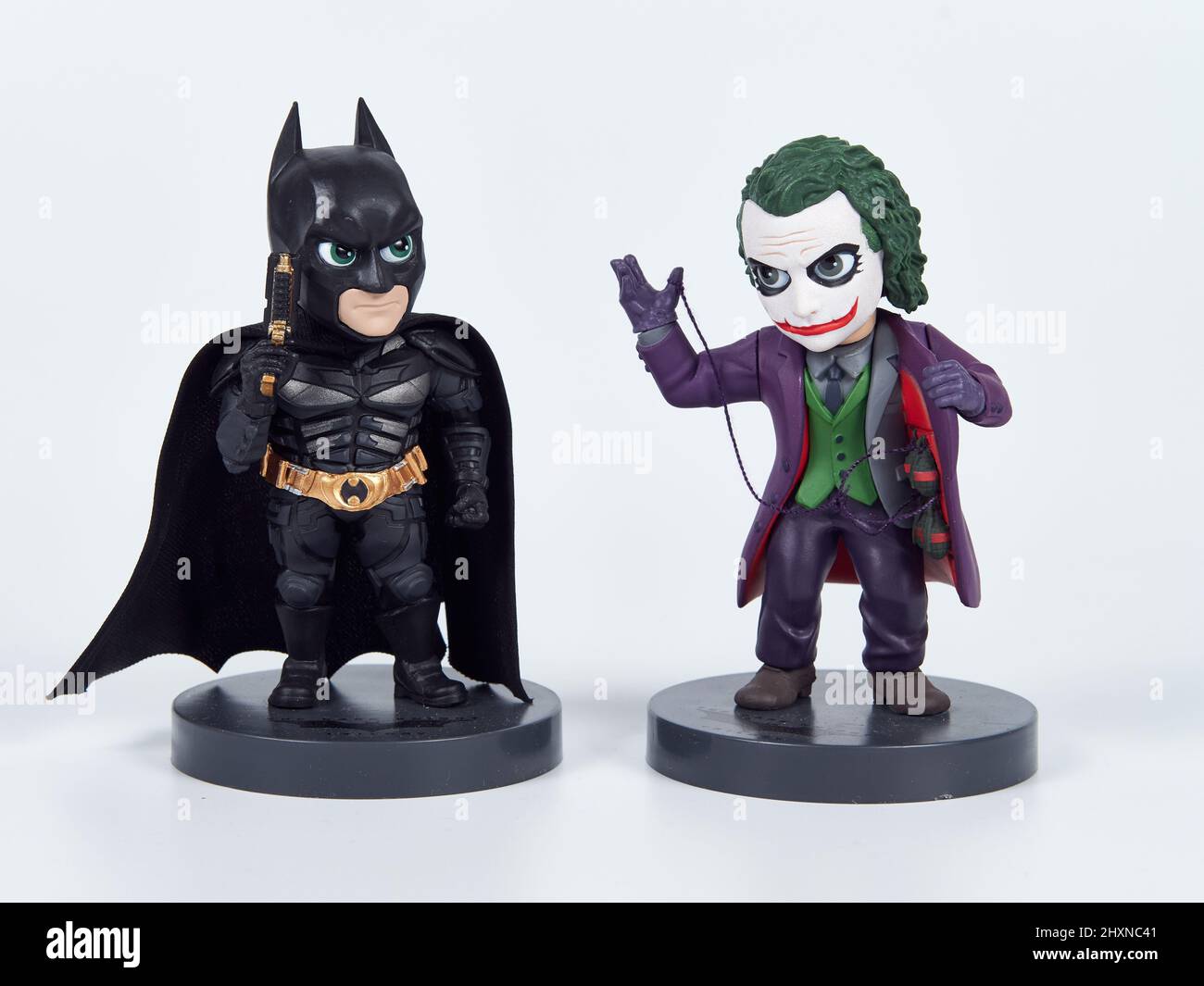 Personaggio Batman & Joker Foto Stock