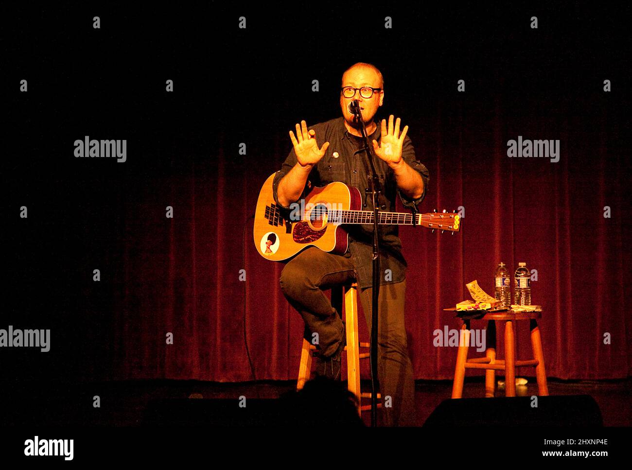 Il cantautore americano Mike Doughty in tournée negli Stati Uniti Foto Stock