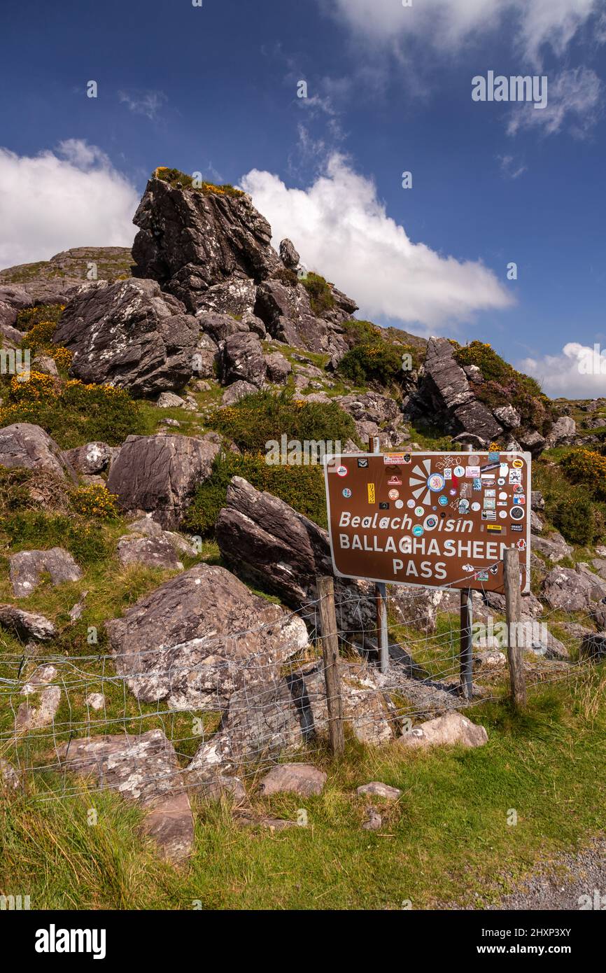 Ballaghasheen Pass, County Kerry, Irlanda Foto Stock