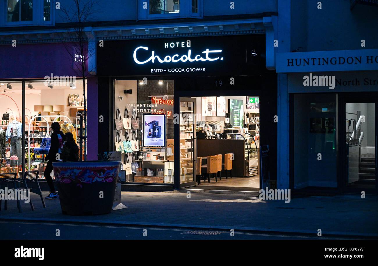 Hotel Chocolat Chocolatier negozio in North Street Brighton Foto Stock