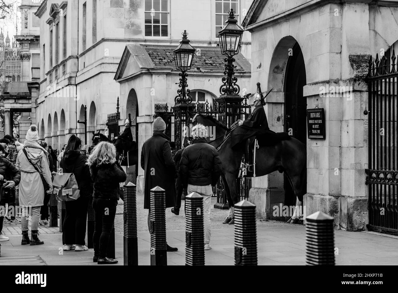 Londra intorno a Trafalgar Square e Horse Guards Foto Stock