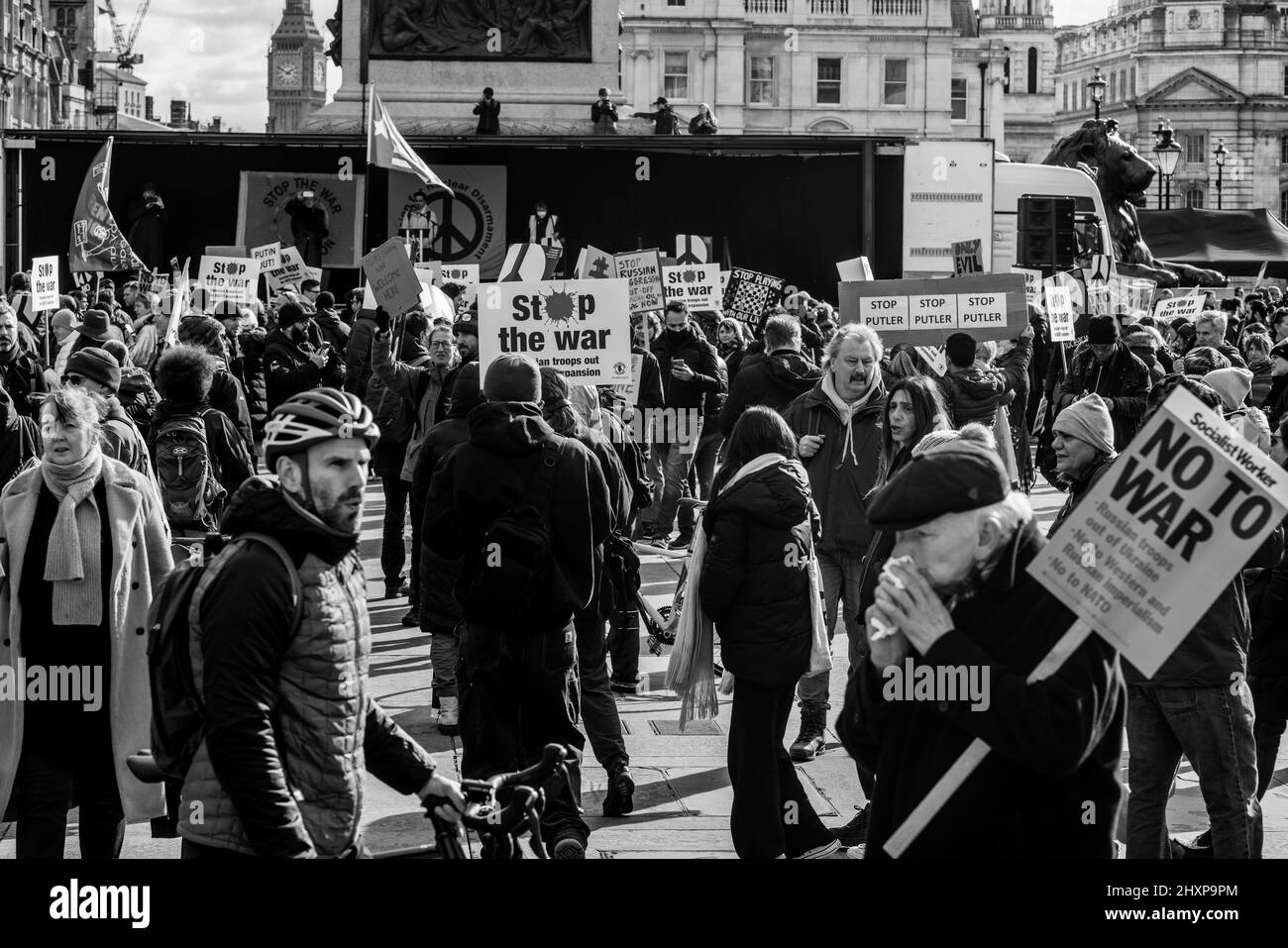 Londra intorno a Trafalgar Square e Horse Guards Foto Stock