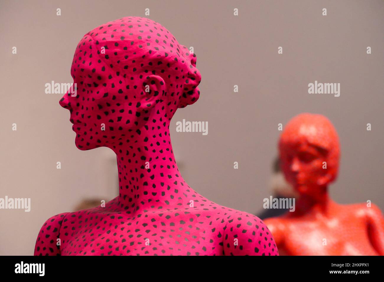 Mostra di Yayoi Kusama al Museo d'Arte di Tel Aviv il 26 2022 gennaio Foto Stock