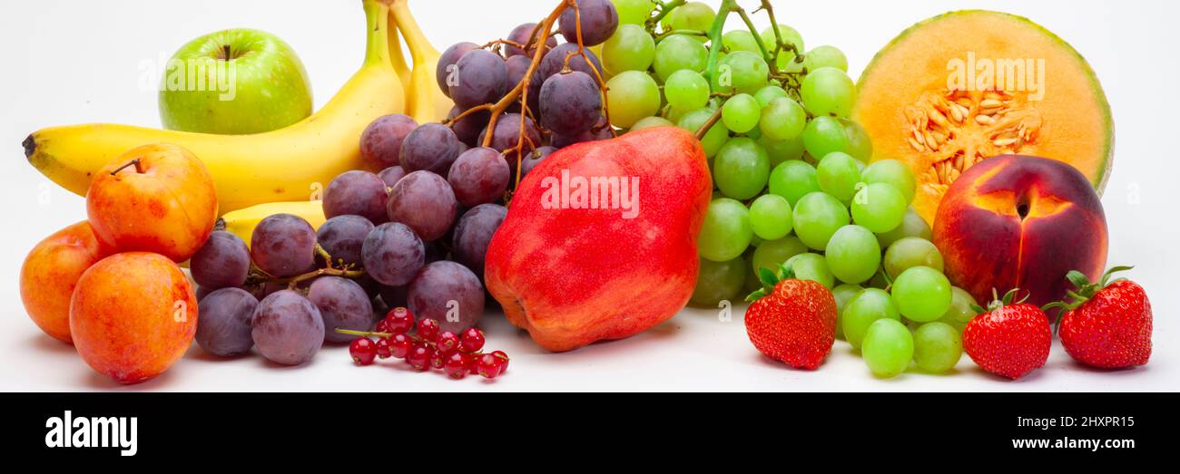 verdure e frutta fresche e sane Foto Stock