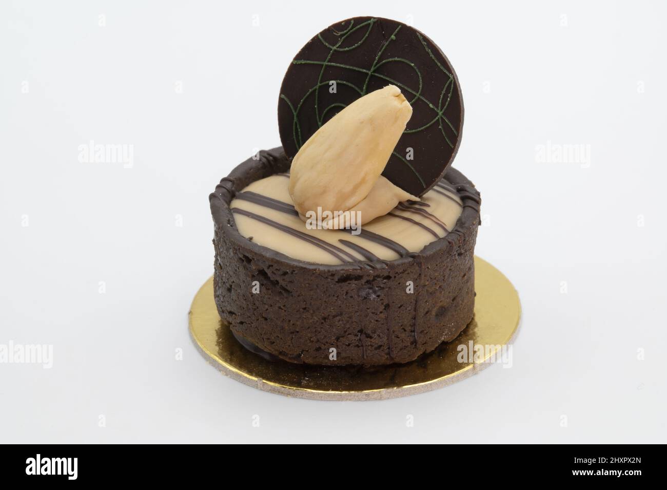 Pasta frolla di mandorle con cioccolato Foto Stock