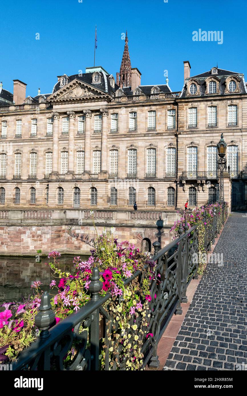 Francia, Strasburgo, il centro storico, il Palazzo Rohan. Foto Stock