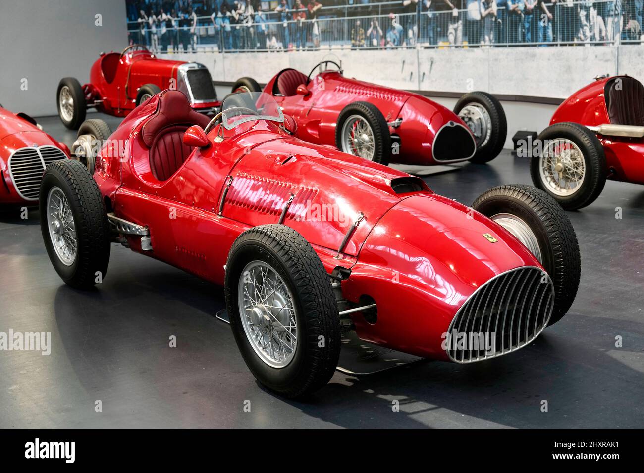 Francia, Mulhouse, Bas Rhin, la Cité de l'Automobile, monoposto da corsa italiana. Foto Stock