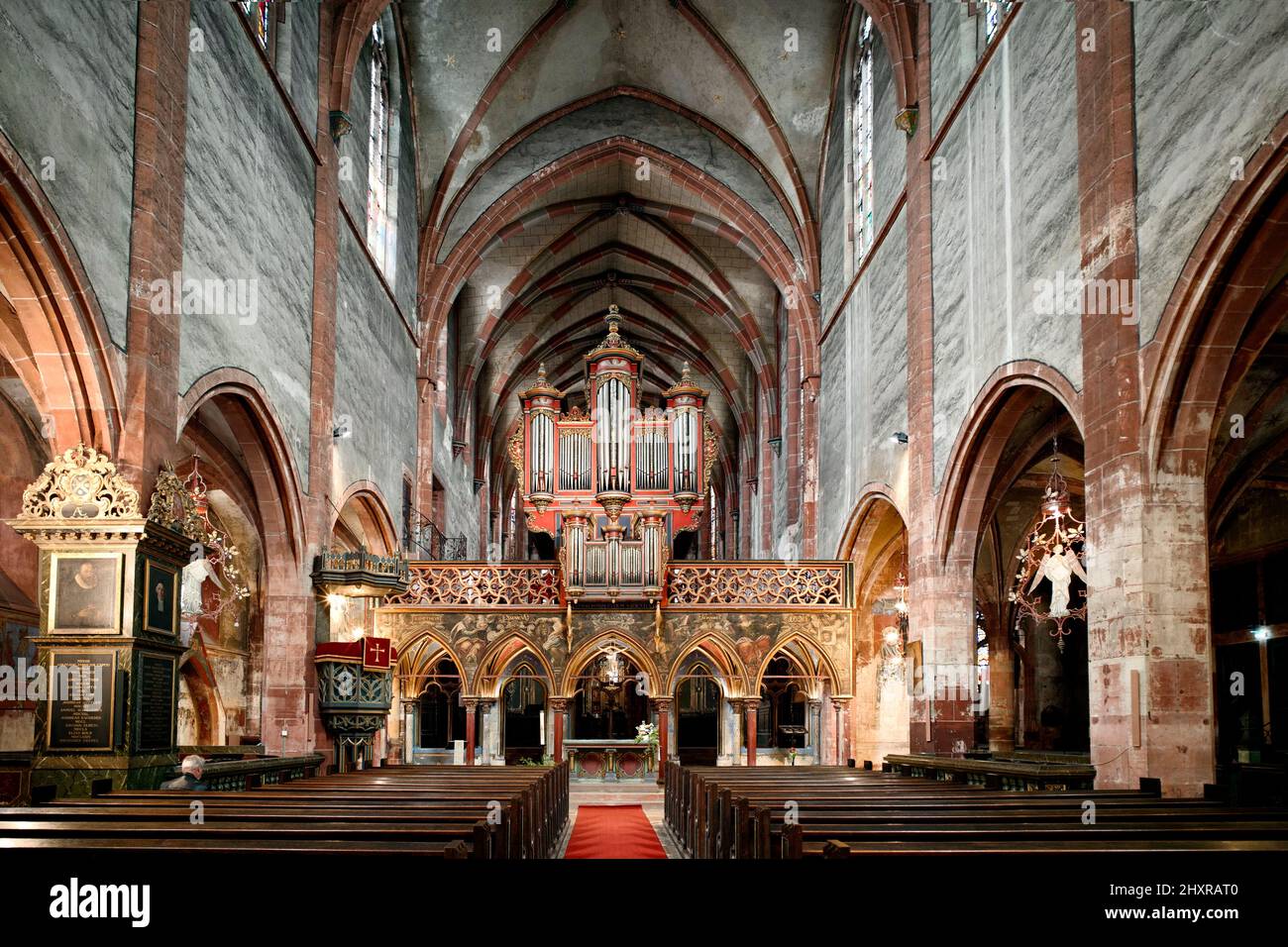 Francia, Strasburgo, Bas Rhin, la chiesa di Saint Pierre le Jeune. Foto Stock