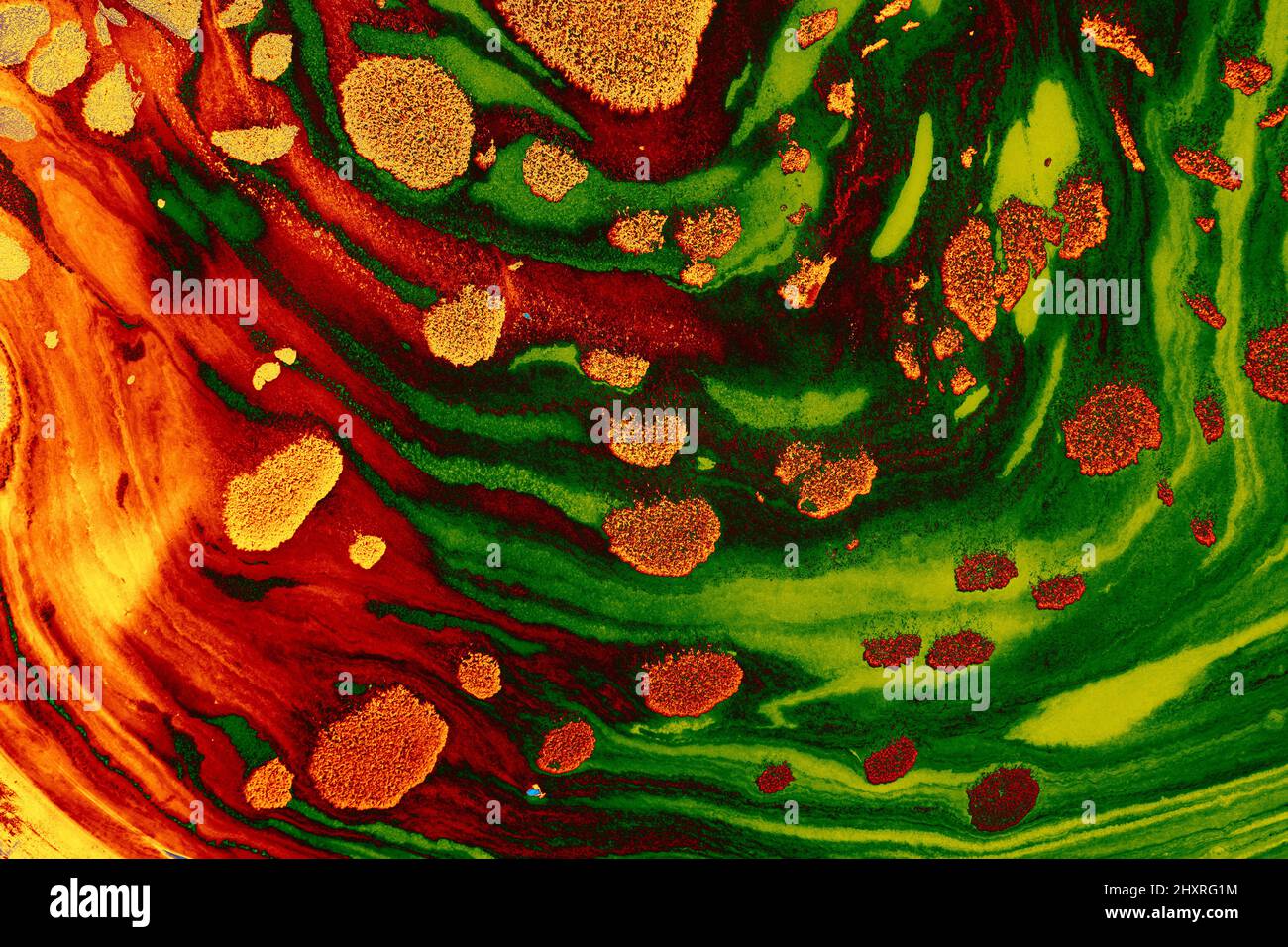 Illustrazione di un intenso mix di colori vivaci Foto Stock