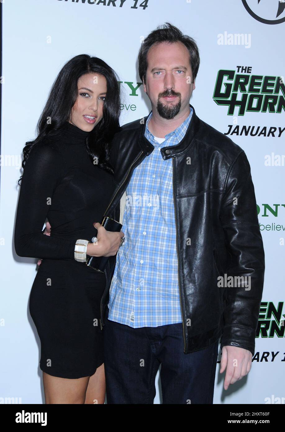 Tom Green alla prima 'Green Hornet' tenutasi al Grauman's Chinese Theatre di Hollywood, California. Foto Stock