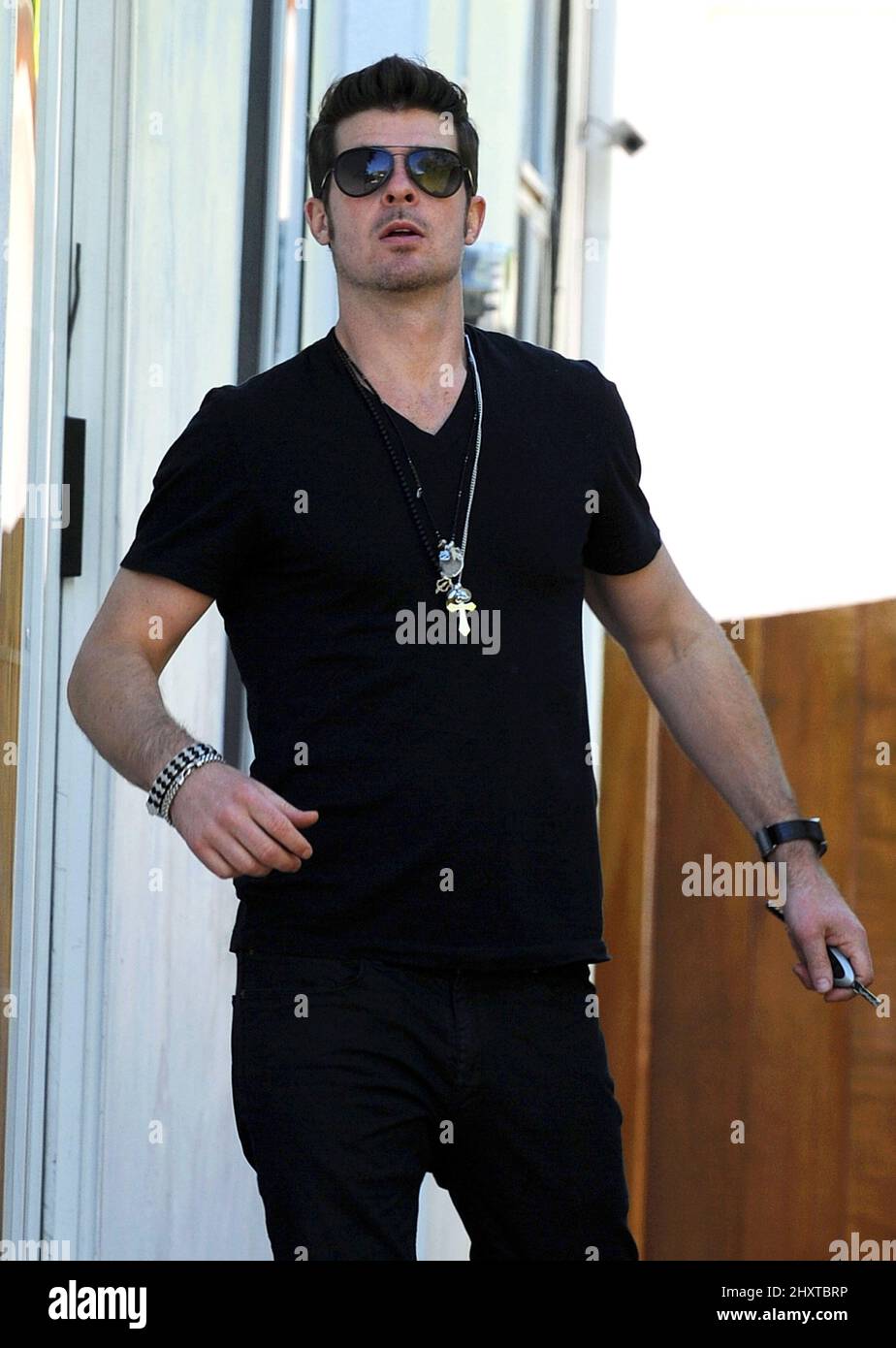 Robin Thicke a Los Angeles, California. Foto Stock