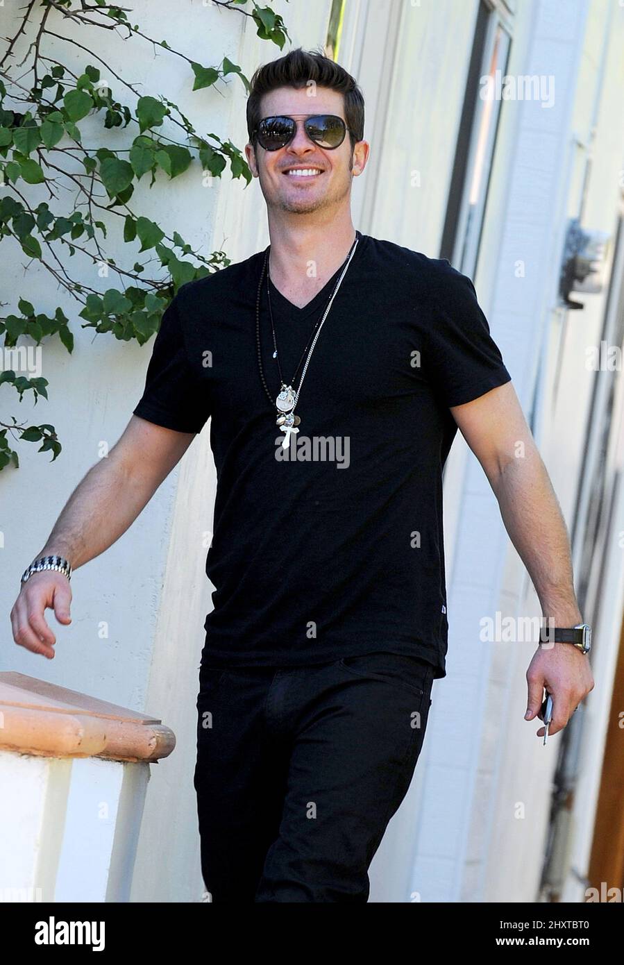 Robin Thicke a Los Angeles, California. Foto Stock