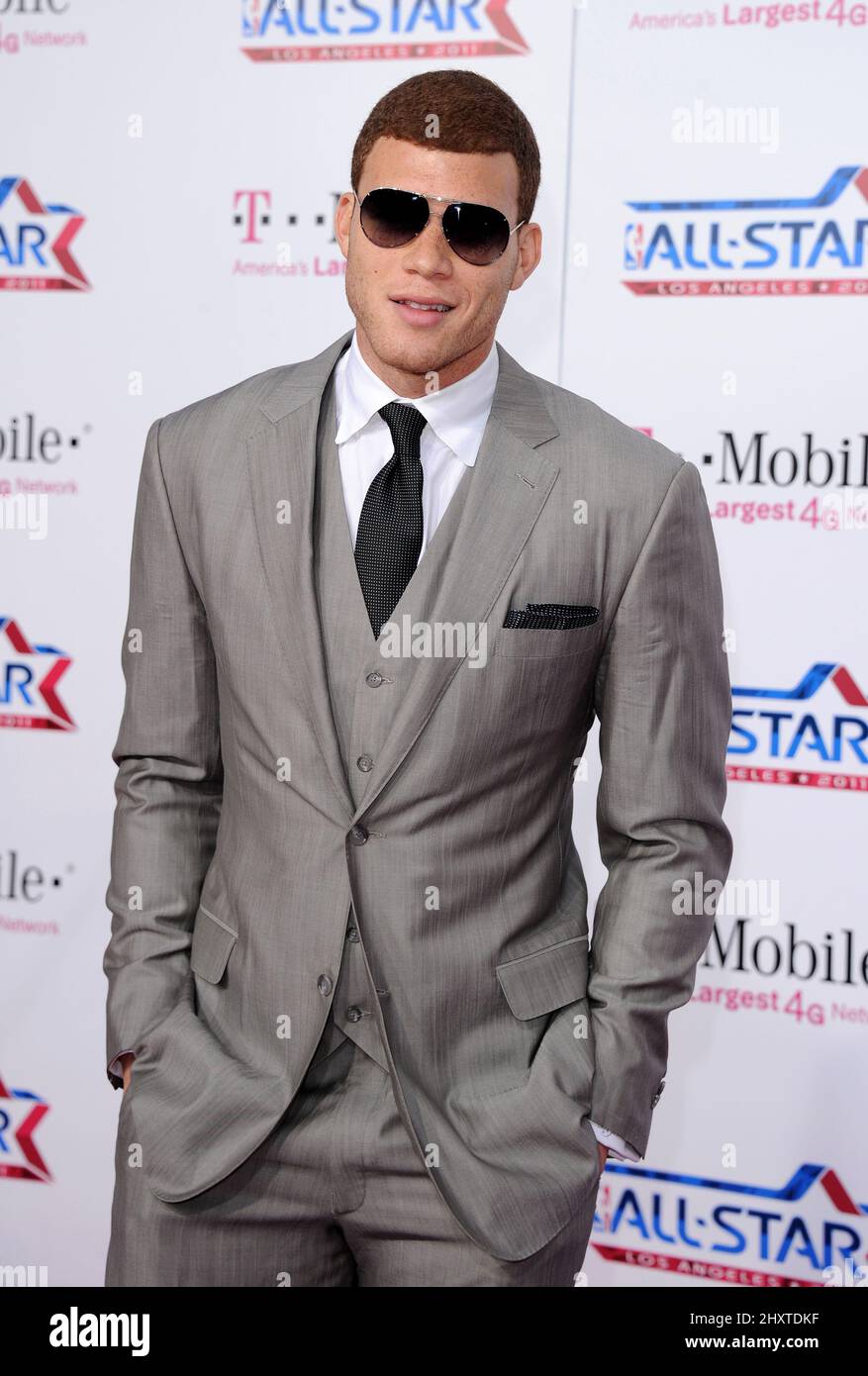 Blake Griffin al 2011 T-Mobile NBA All-Star Game, tenuto a LA Live, Los Angeles. Foto Stock