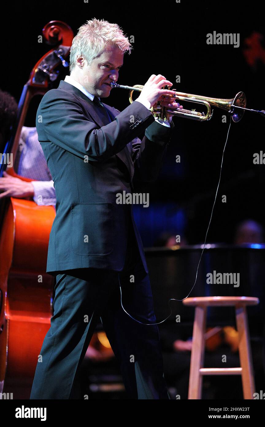 Chris Botti suona dal vivo al Durham Performing Arts Center, North Carolina Foto Stock