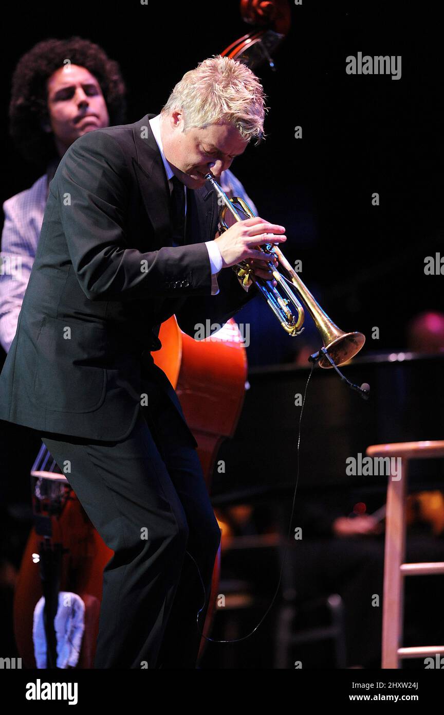 Chris Botti suona dal vivo al Durham Performing Arts Center, North Carolina Foto Stock