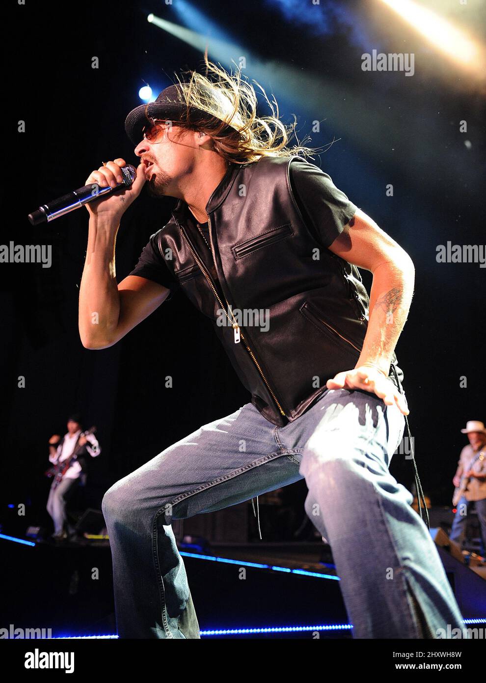 Kid Rock sul palco durante il Padiglione di musica via cavo al tempo Warner a Raleigh, NC Foto Stock