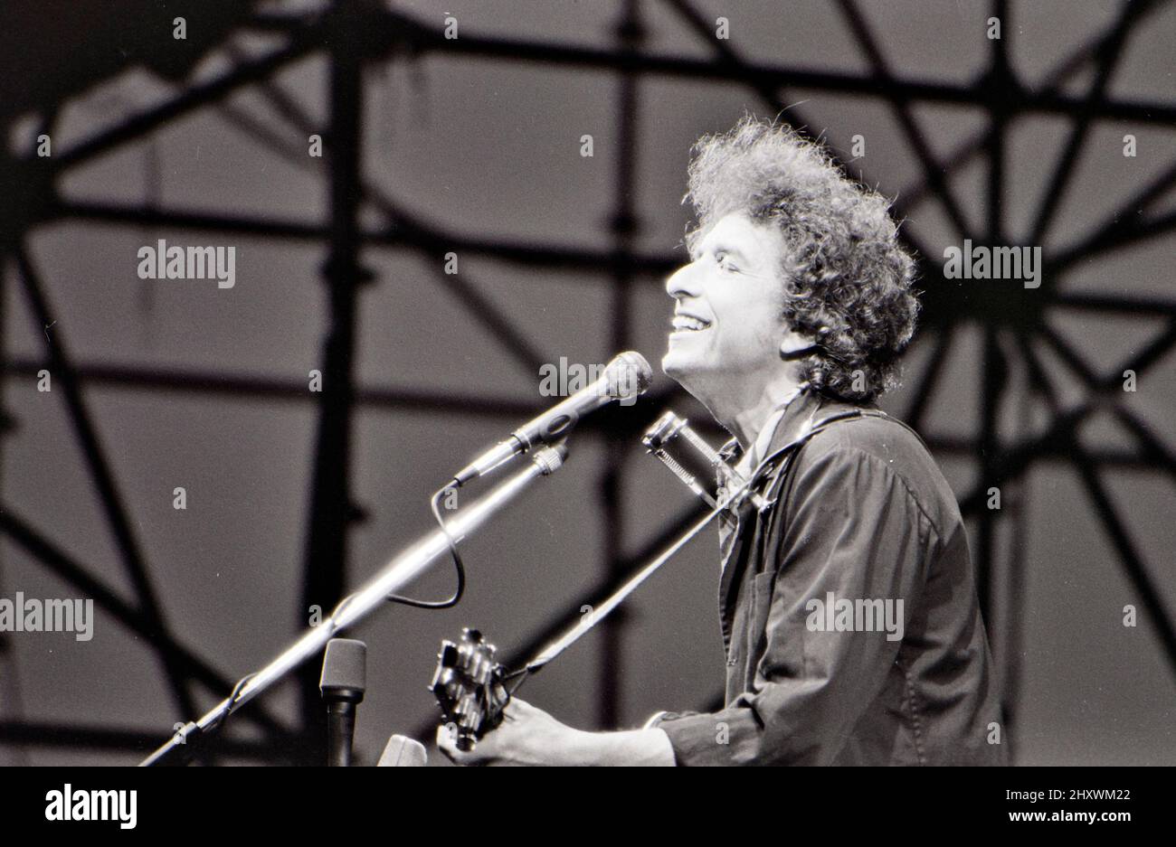 BOB DYLAN musicista folk americano nel 1975 Foto Stock