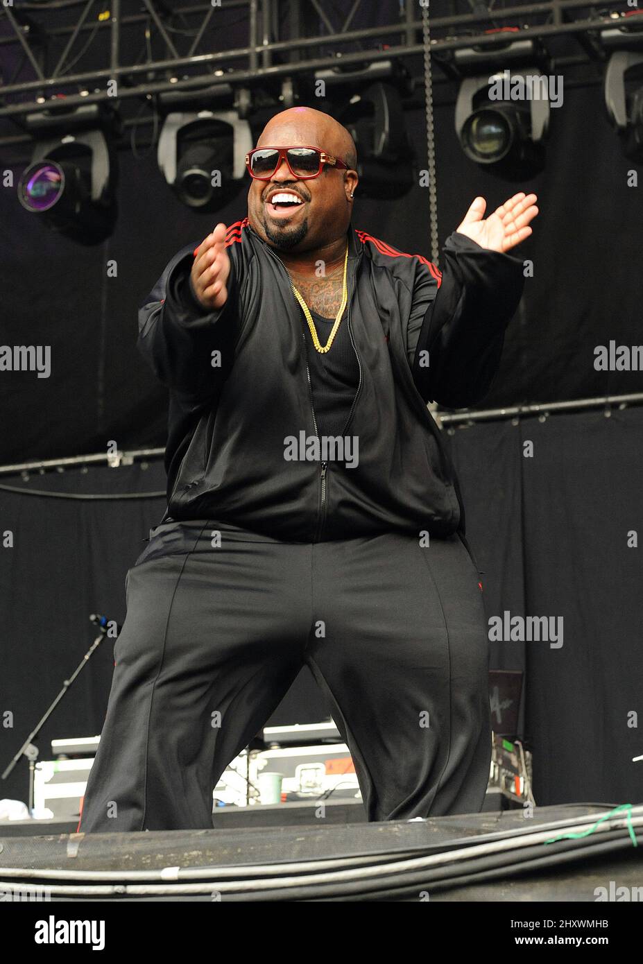 CEE lo Green si esibisce al decimo Festival annuale della musica di Austin City Limits che si svolge presso lo Zilker Park di Austin, Texas. Foto Stock