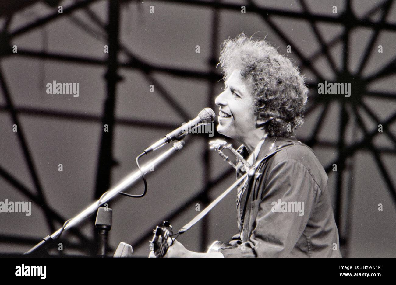 BOB DYLAN musicista folk americano nel 1975 Foto Stock