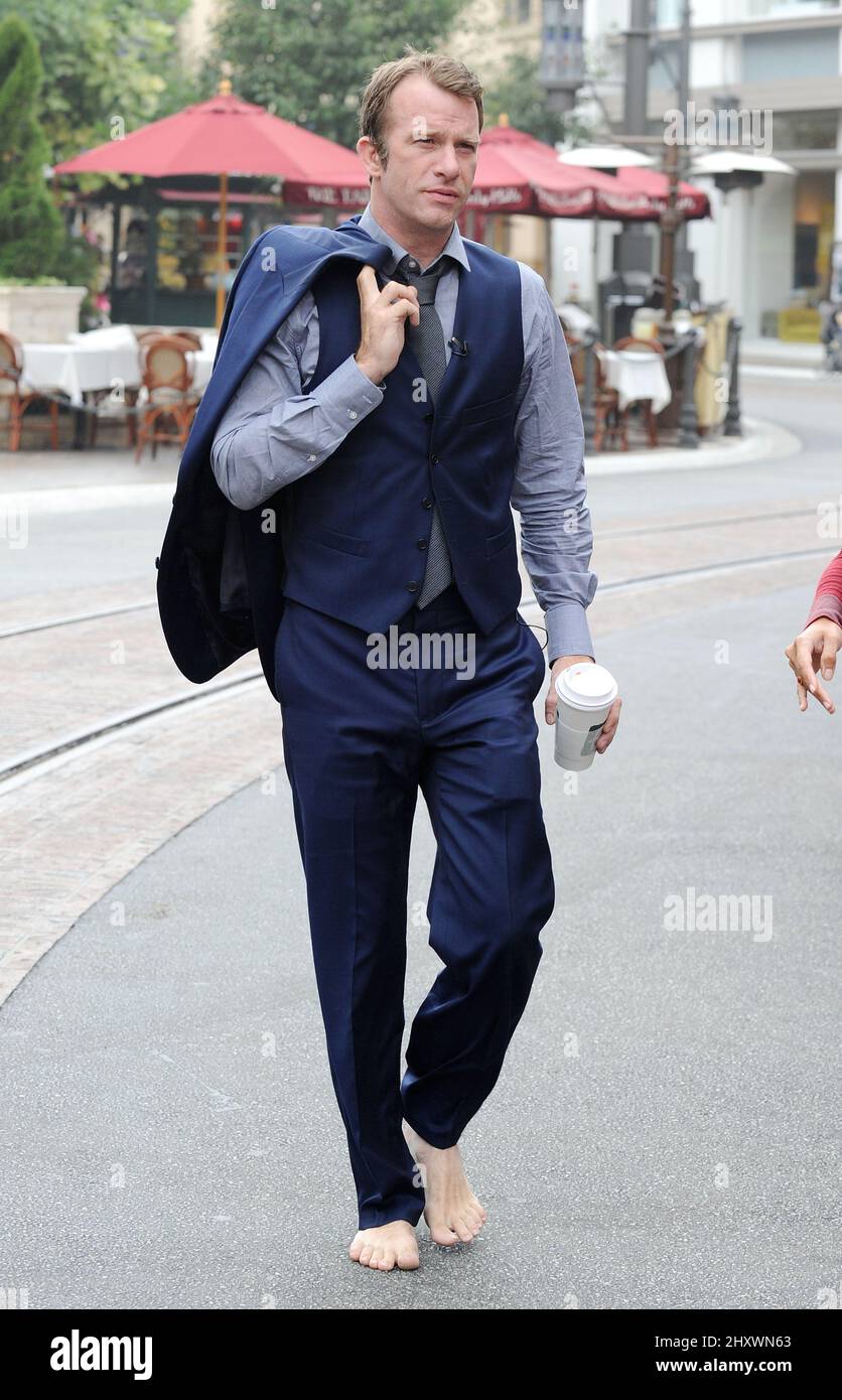 Thomas Jane è visto fuori e circa a Los Angeles, California Foto Stock