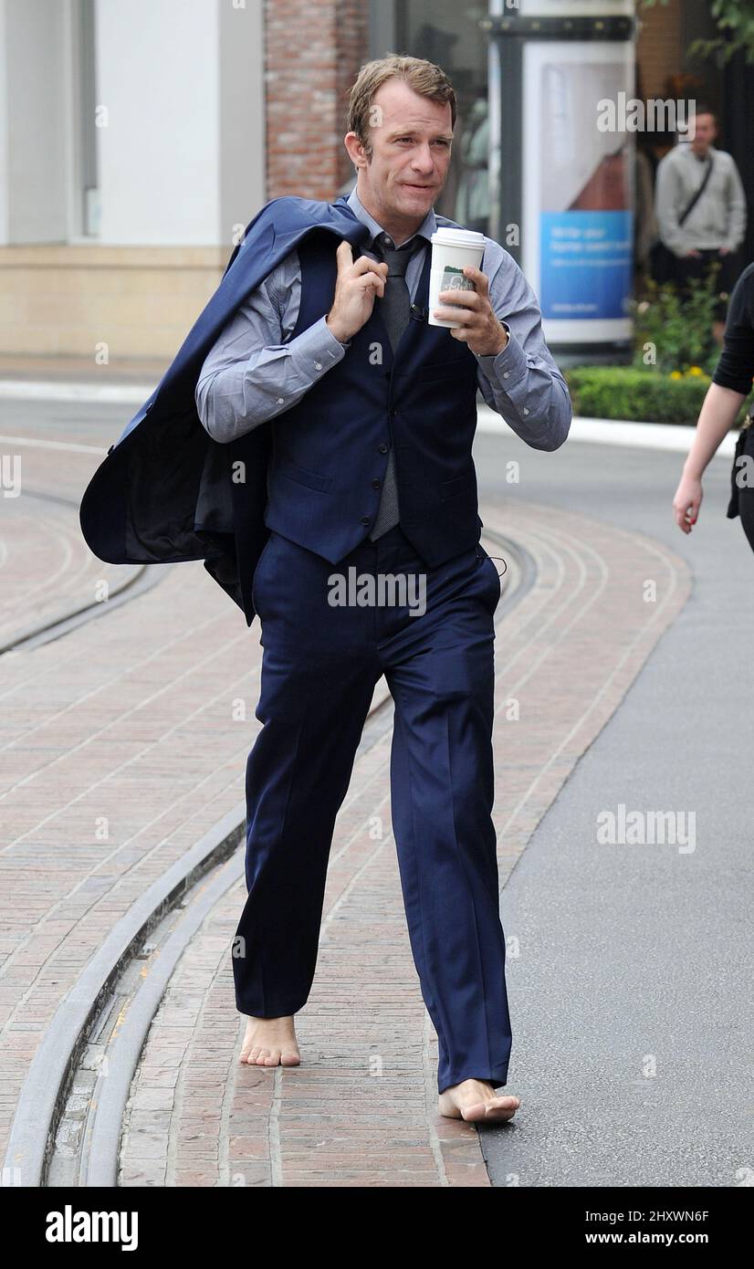 Thomas Jane è visto fuori e circa a Los Angeles, California Foto Stock