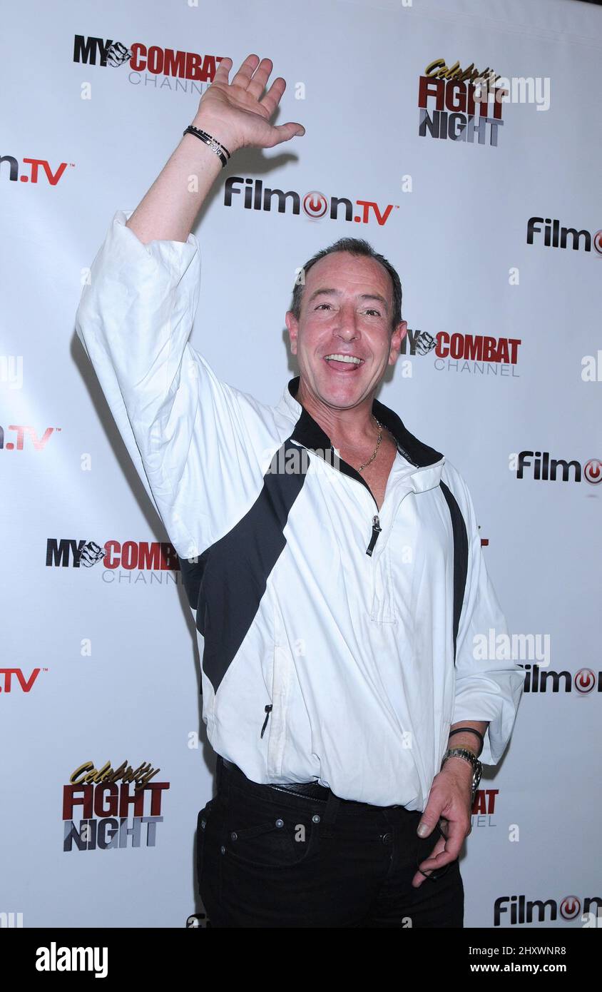 Michael Lohan durante la conferenza stampa "Celebrity Fight Night" tenutasi a Beverly Hills, California Foto Stock