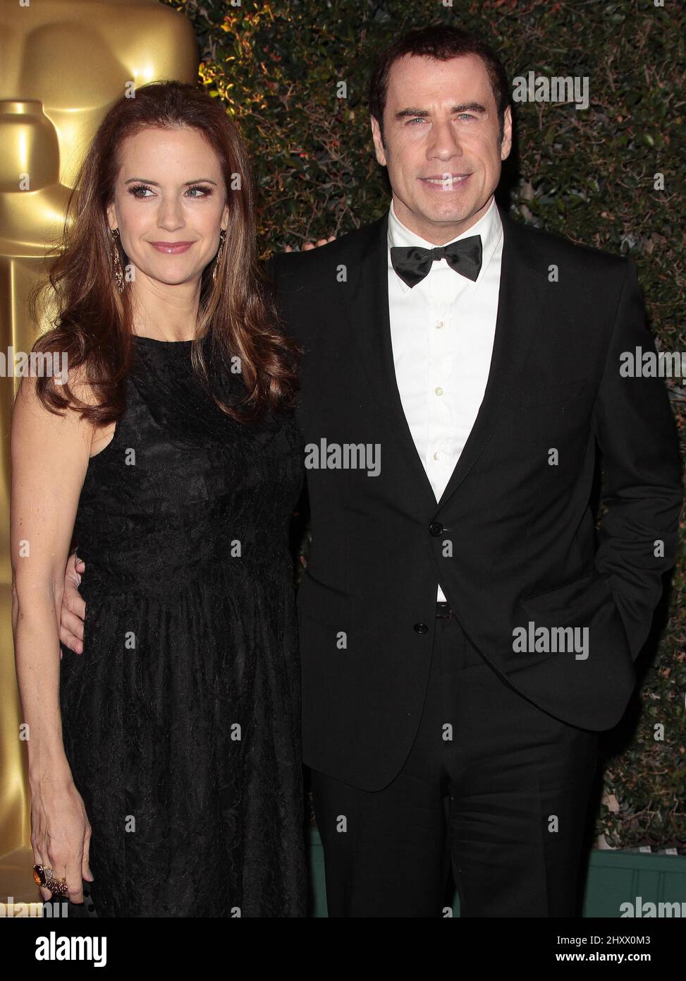Kelly Preston e John Travolta alla Ball annuale dei Governatori 3rd, Los Angeles. Foto Stock