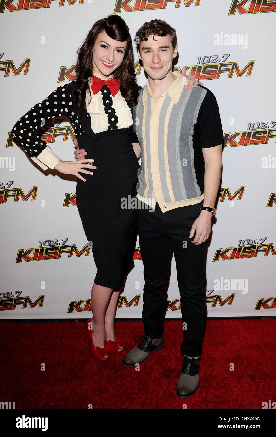 Karmin durante il 2011 KIIS FM Jingle Ball tenuto al Nokia Theatre, California Foto Stock
