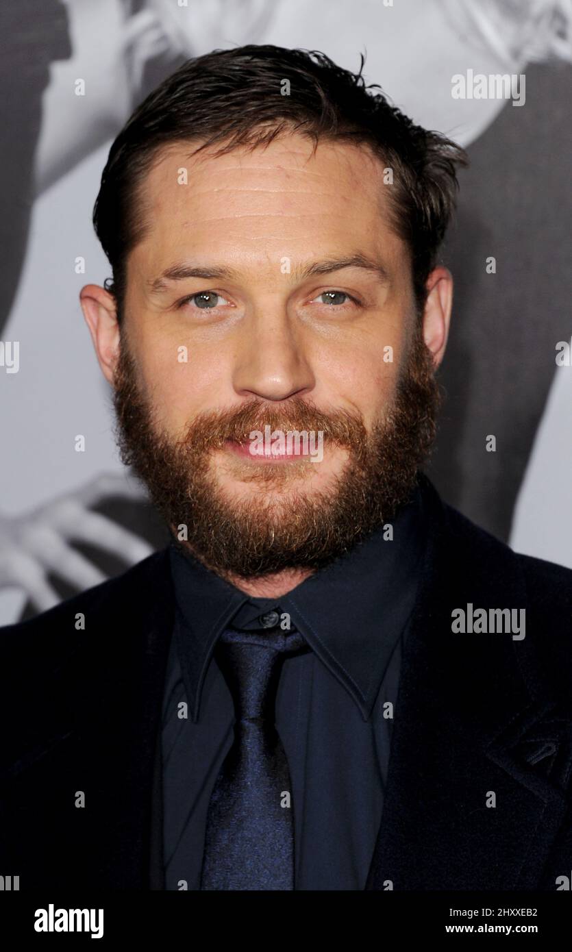 Tom Hardy durante la "This Moman War" Los Angeles Premiere tenuto al Chinese Theatre di Hollywood, California Foto Stock