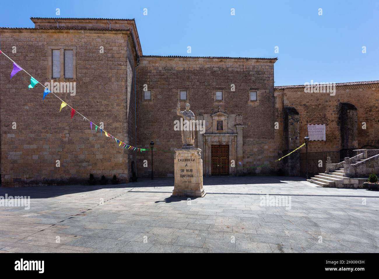 Il villaggio di Caleruega è il luogo di nascita di Domingo de Guzman, fondatore dell'ordine domenicano. Burgos. Spagna. Foto Stock