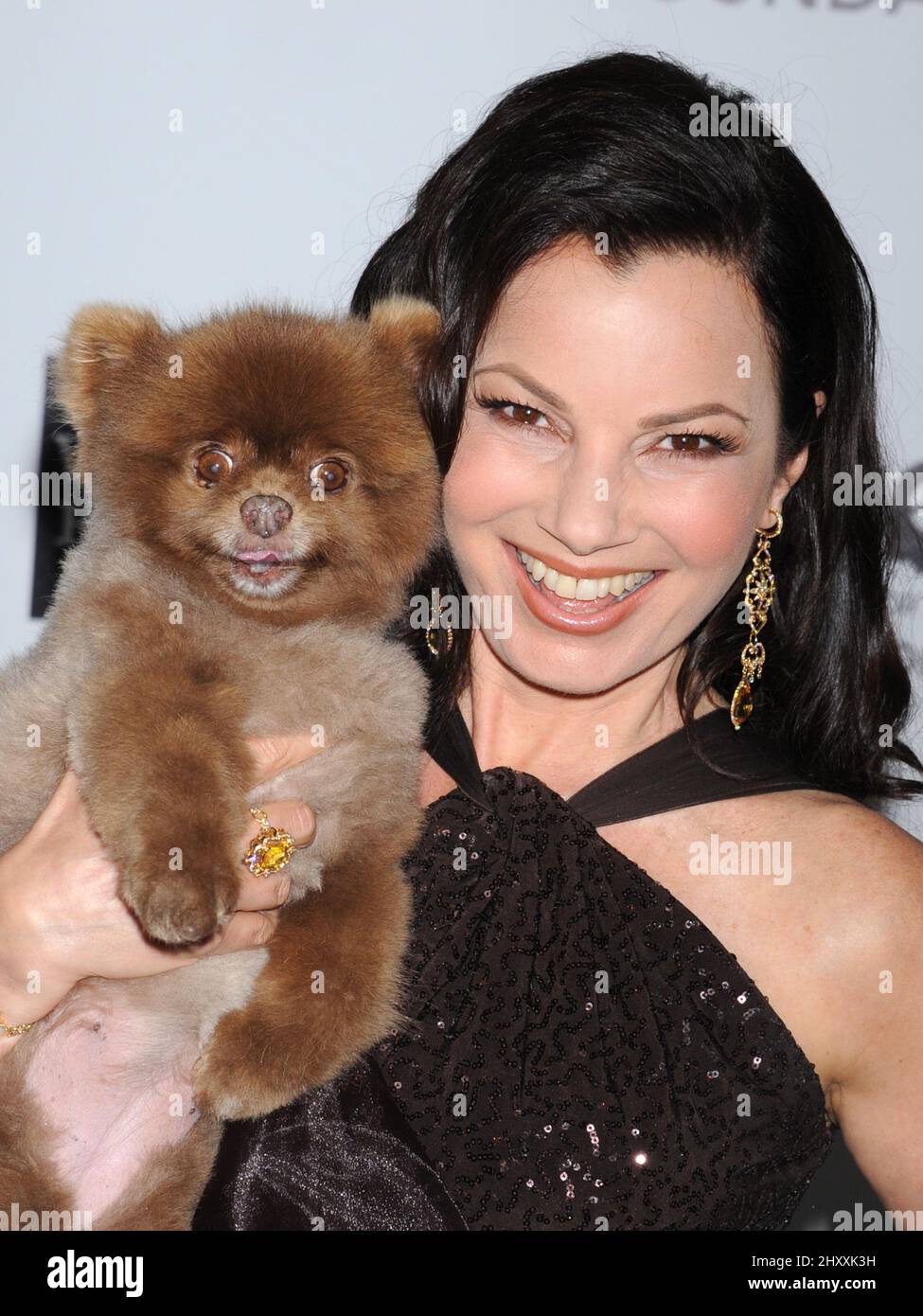 Fran Drescher all'Elton John AIDS Foundation Academy Awards, festa di osservazione a West Hollywood Park, California Foto Stock